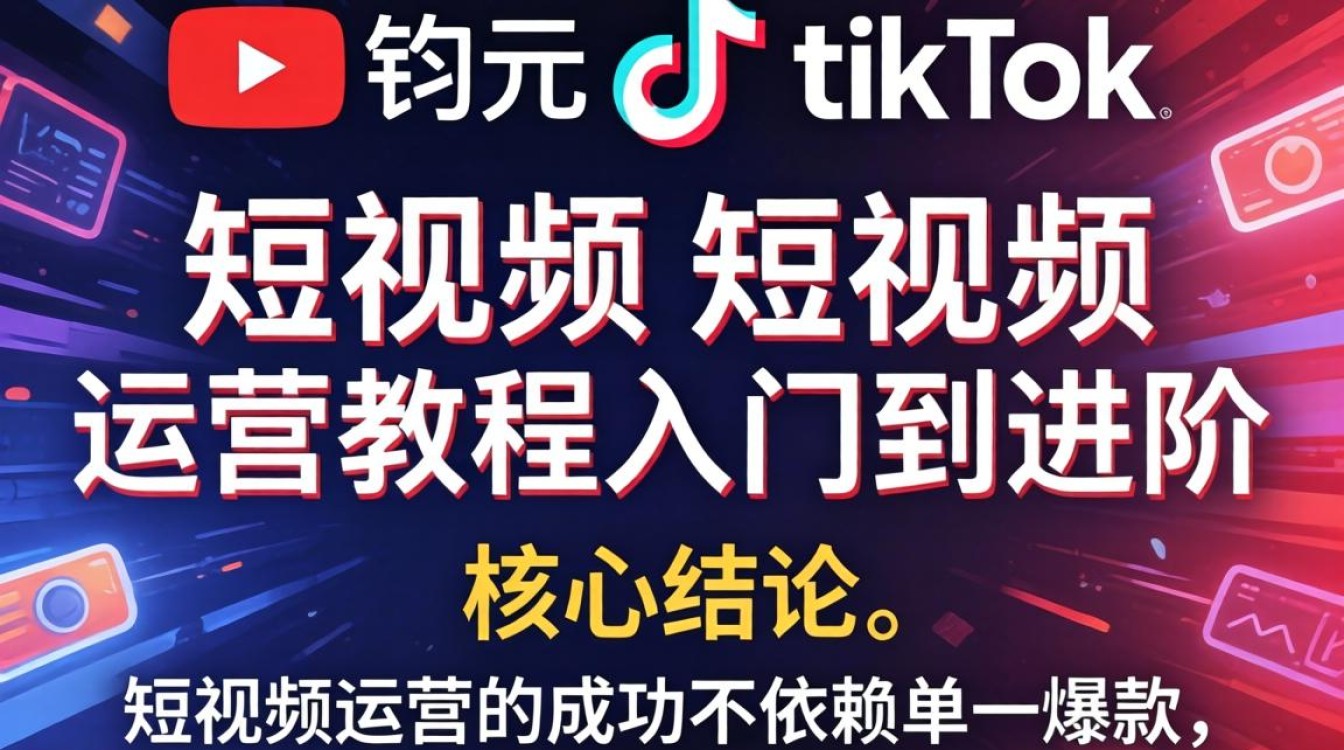 YouTube 钧元 tiktok 短视频 运营教程入门到进阶