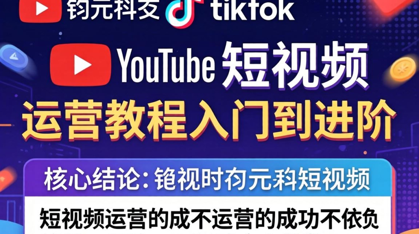 YouTube 钧元 tiktok 短视频 运营教程入门到进阶