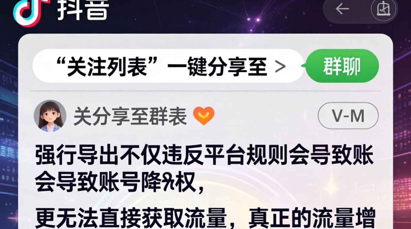 抖音关注怎么发到群里去