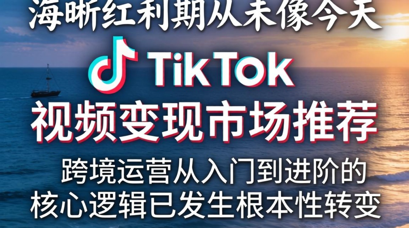TikTok 视频变现市场推荐 跨境运营从入门到进阶