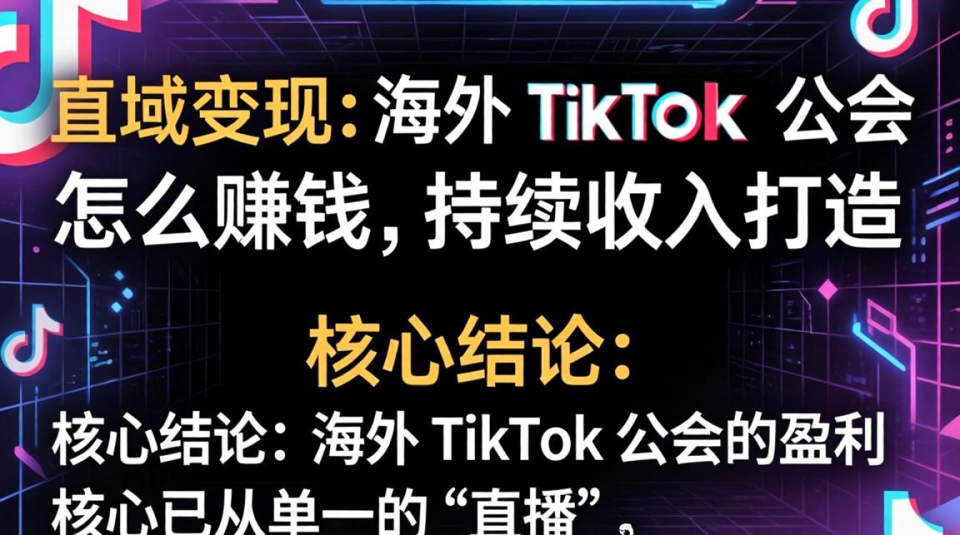 海外tiktok公会怎么赚钱