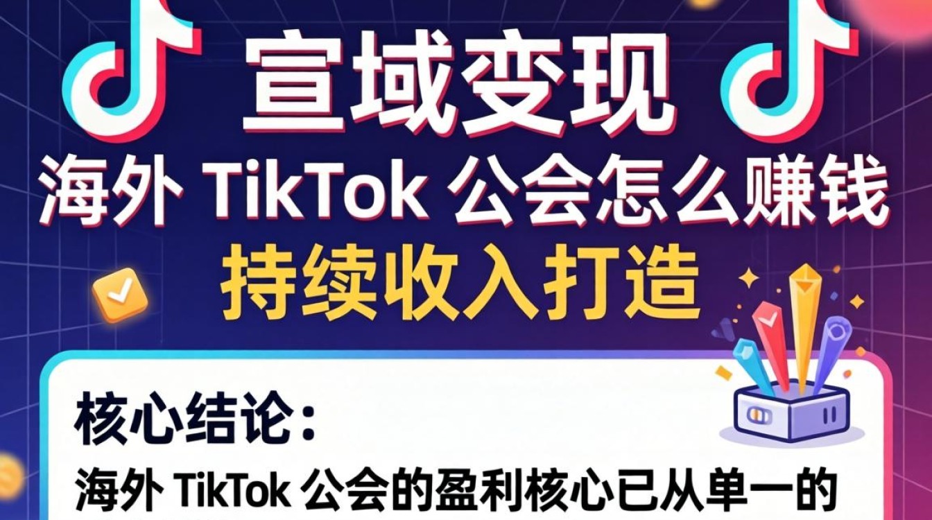 海外tiktok公会怎么赚钱