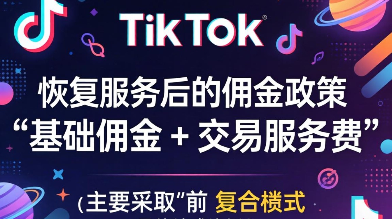 TikTok 恢复服务多少抽成