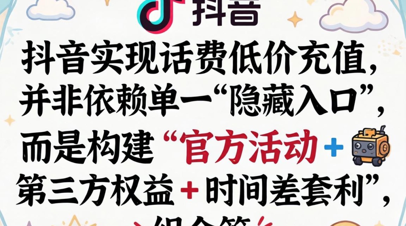 在抖音怎么充话费便宜点