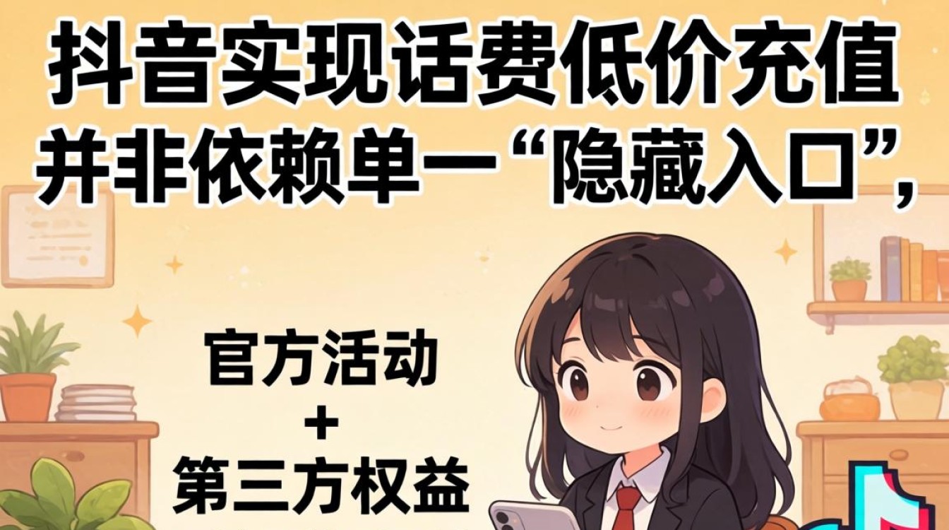 在抖音怎么充话费便宜点