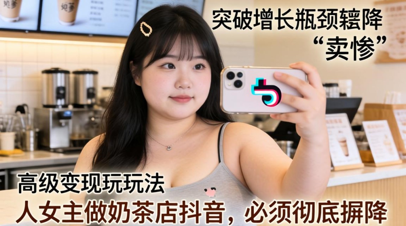 抖音胖女生奶茶店拍摄技巧与变现增长