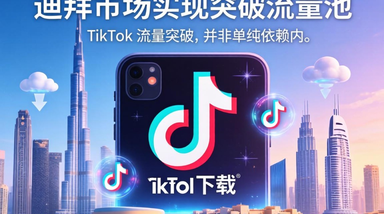 在迪拜怎么下载 TikTok 突破流量池