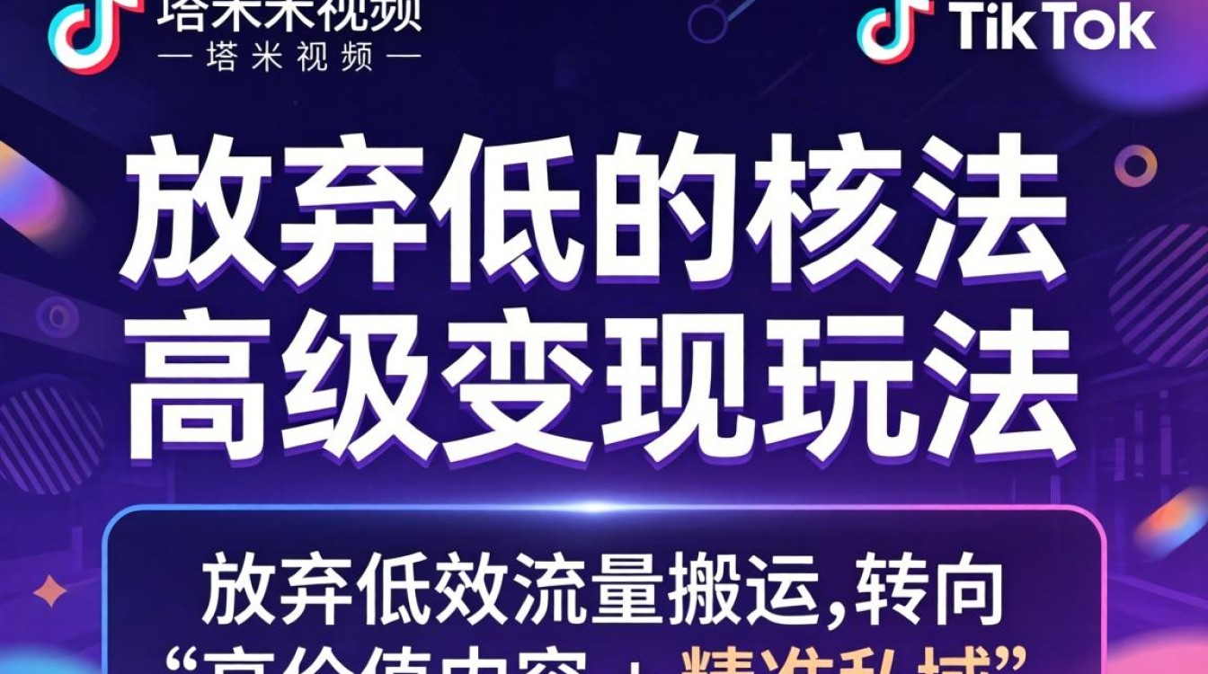塔米米视频tiktok高级变现玩法怎么做