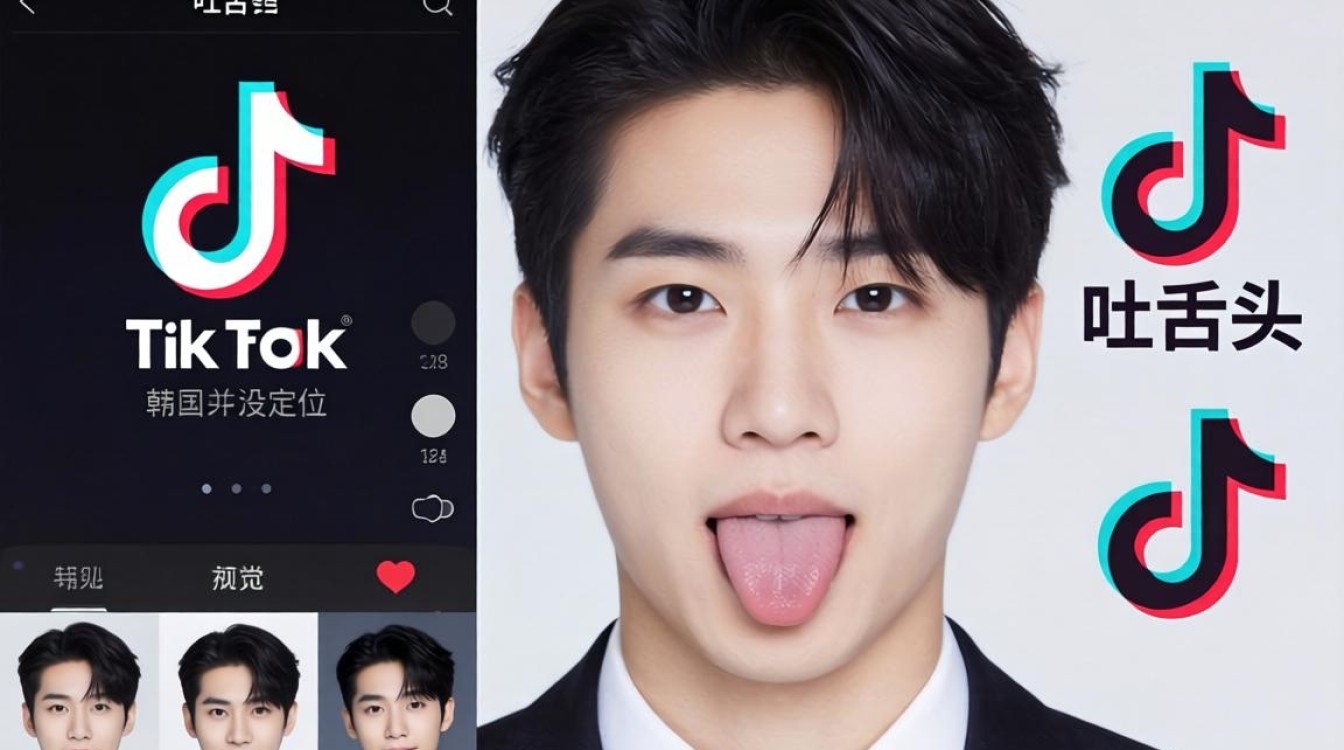账号拆解韩国tiktok吐舌头