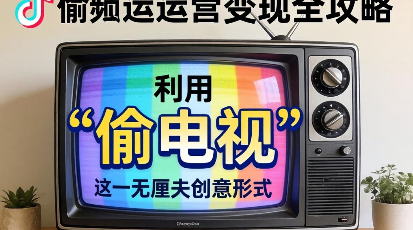 短视频无厘头剪辑 TikTok 偷电视怎么运营变现