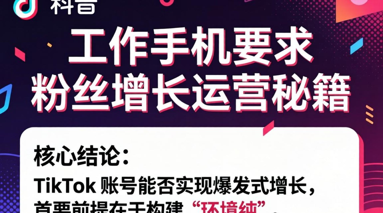 TikTok 工作手机要求