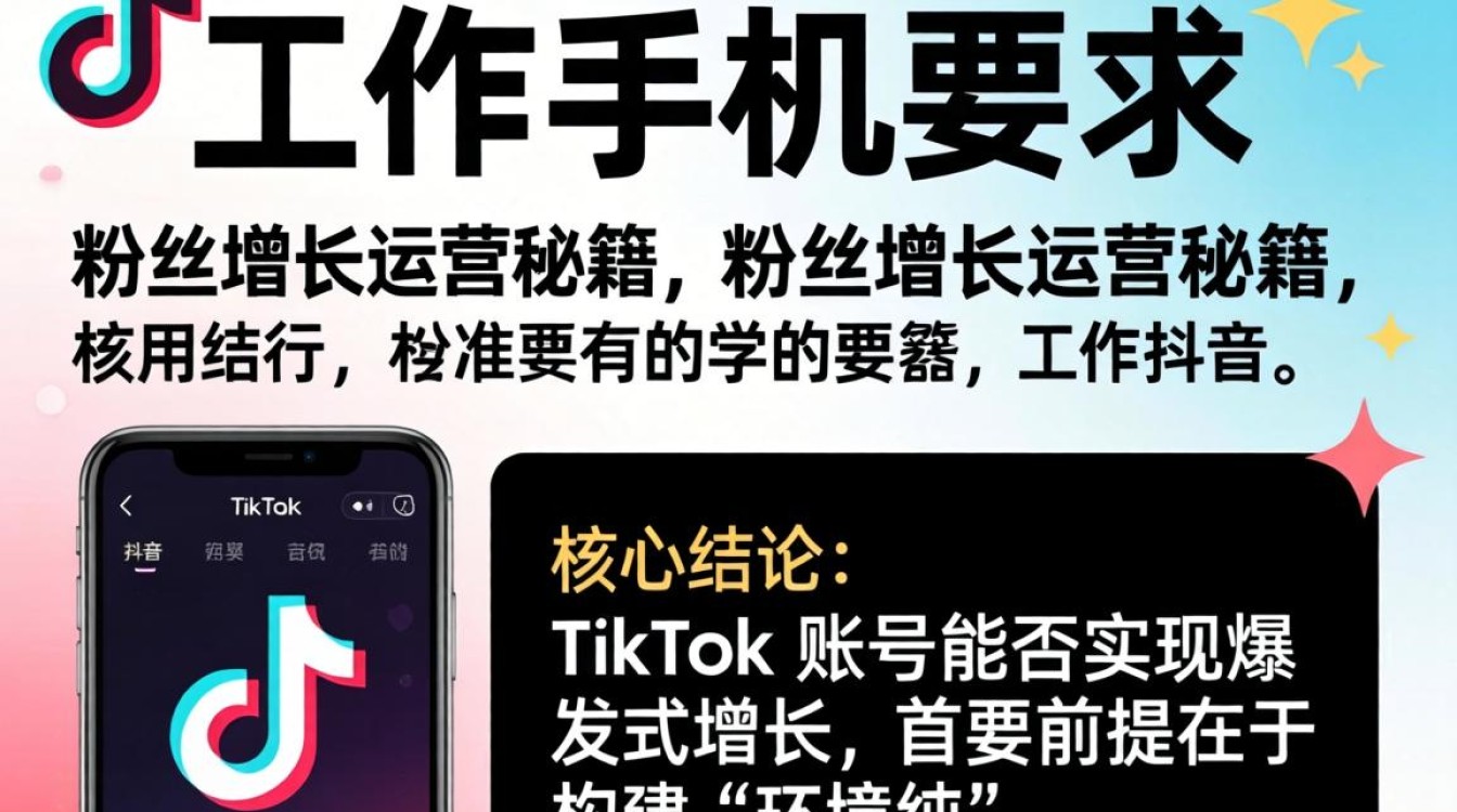 TikTok 工作手机要求