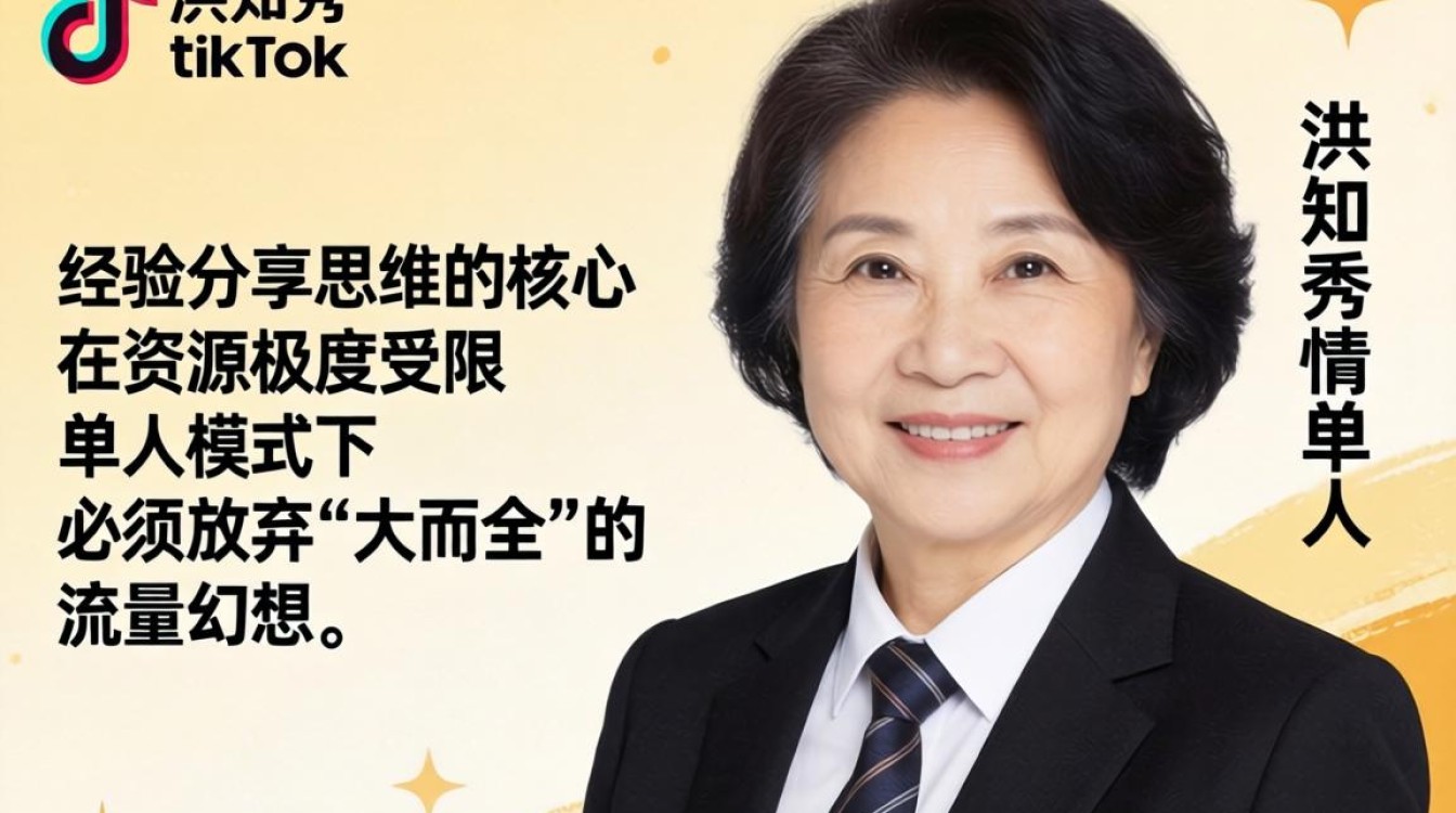 资深运营洪知秀 TikTok 单人经验分享思维