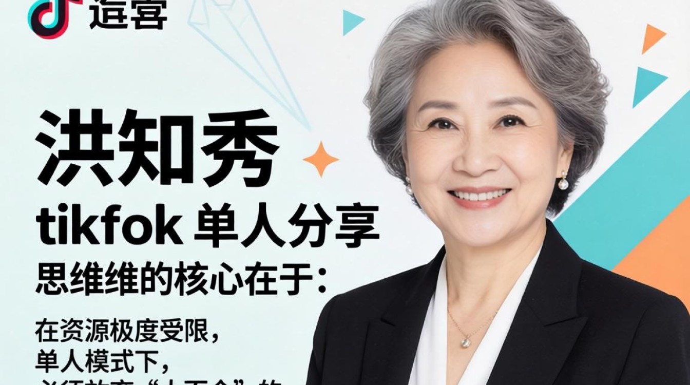 资深运营洪知秀 TikTok 单人经验分享思维