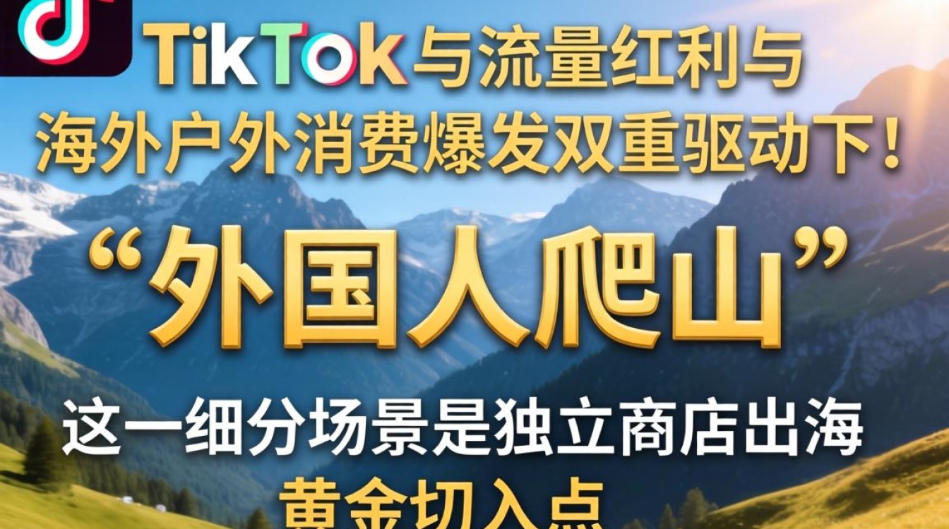 TikTok 外国人爬山独立站建站海外电商指南