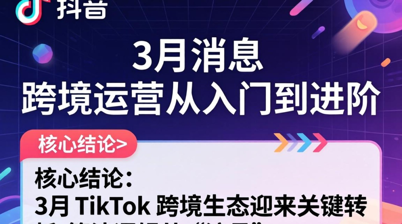TikTok 3 月消息 跨境运营从入门到进阶