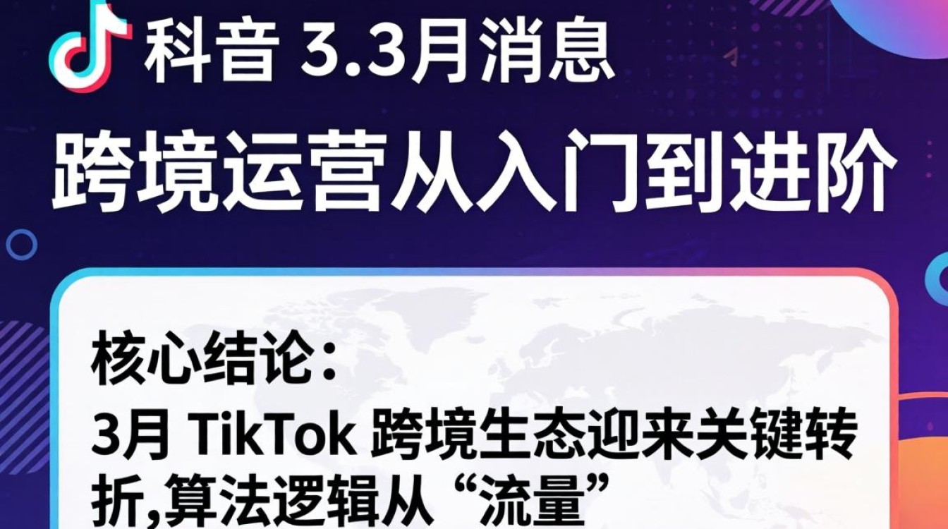 TikTok 3 月消息 跨境运营从入门到进阶