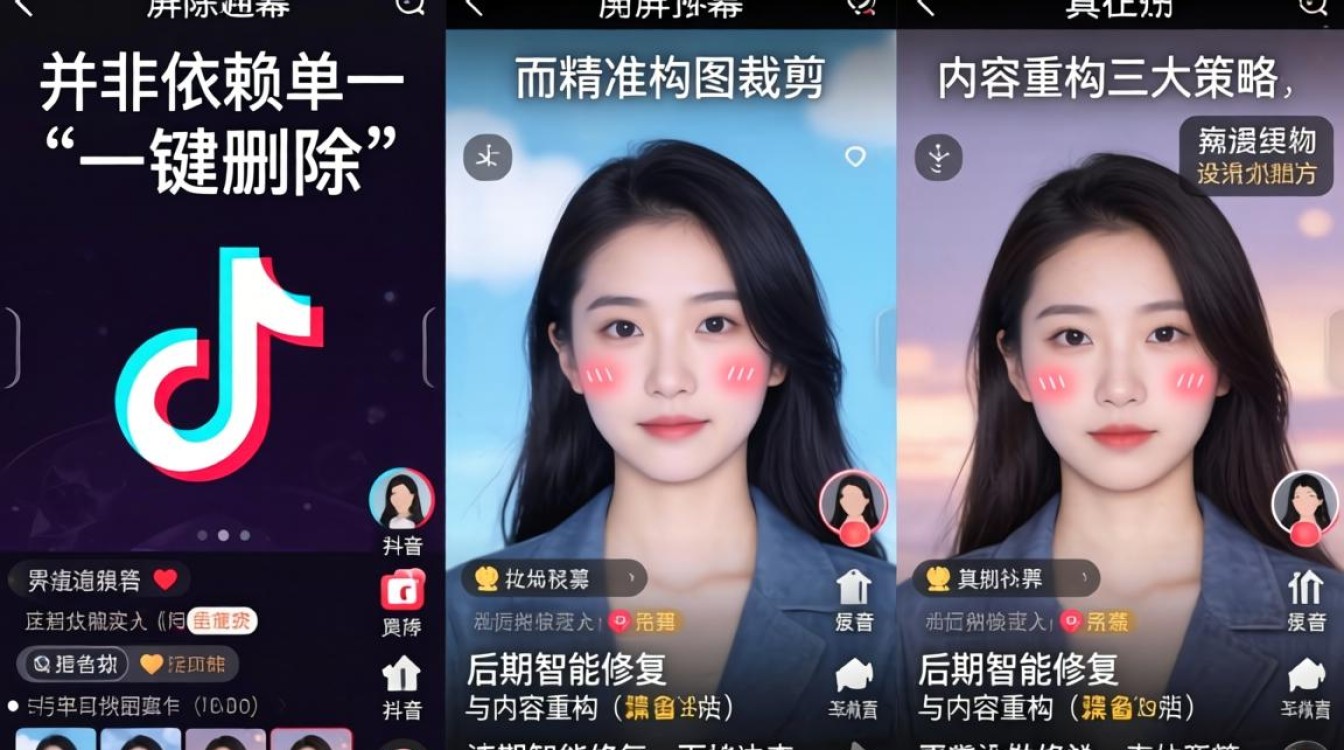 抖音截屏怎么去除弹幕字