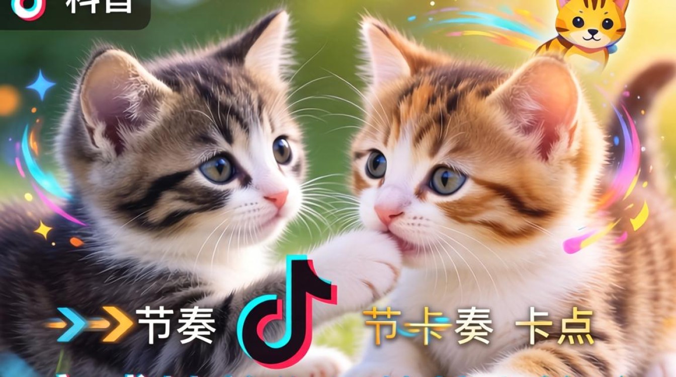后期处理两只猫 tiktok 完成精美作品