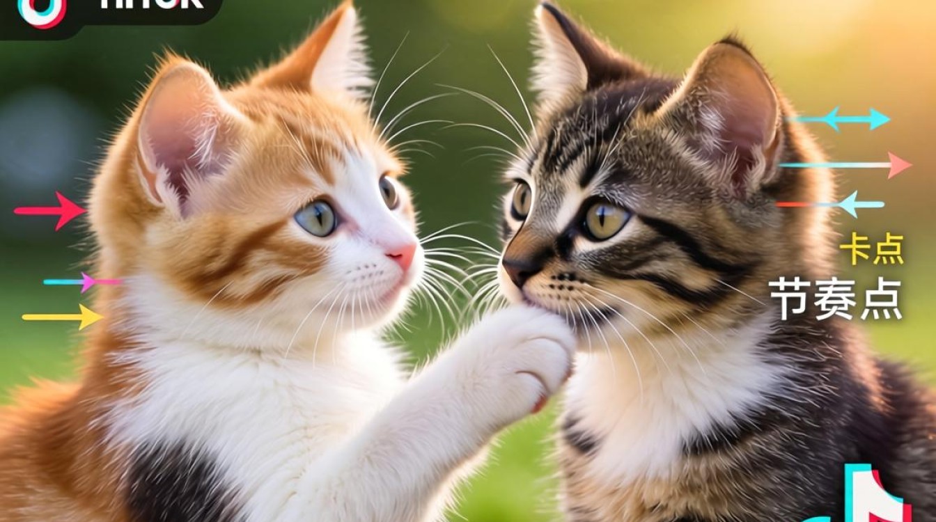 后期处理两只猫 tiktok 完成精美作品