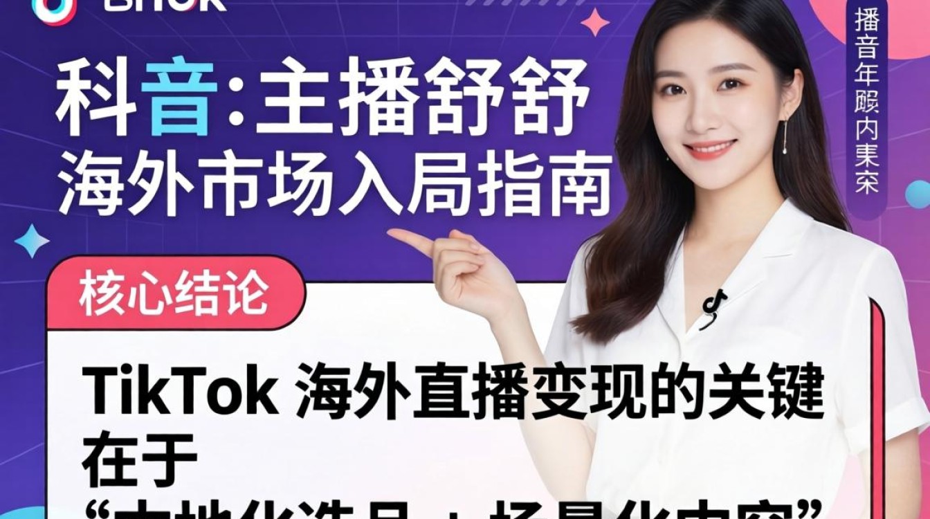 TikTok 主播舒舒 海外市场入局指南
