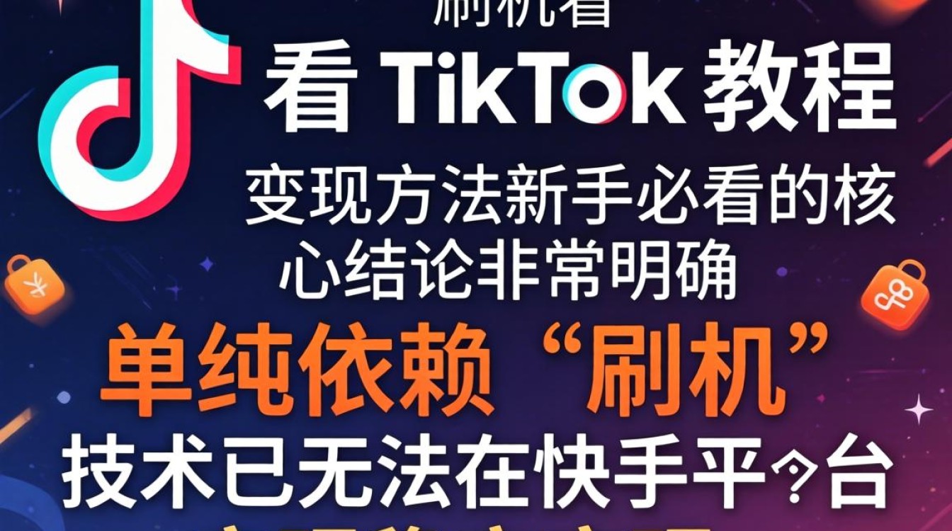 快手刷机看tiktok教程变现方法新手必看