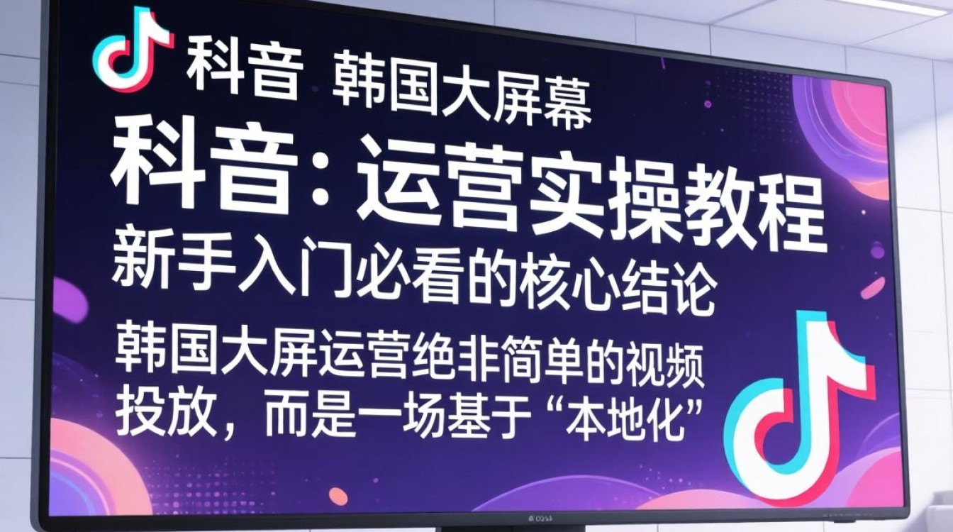 TikTok 韩国大屏幕怎么运营