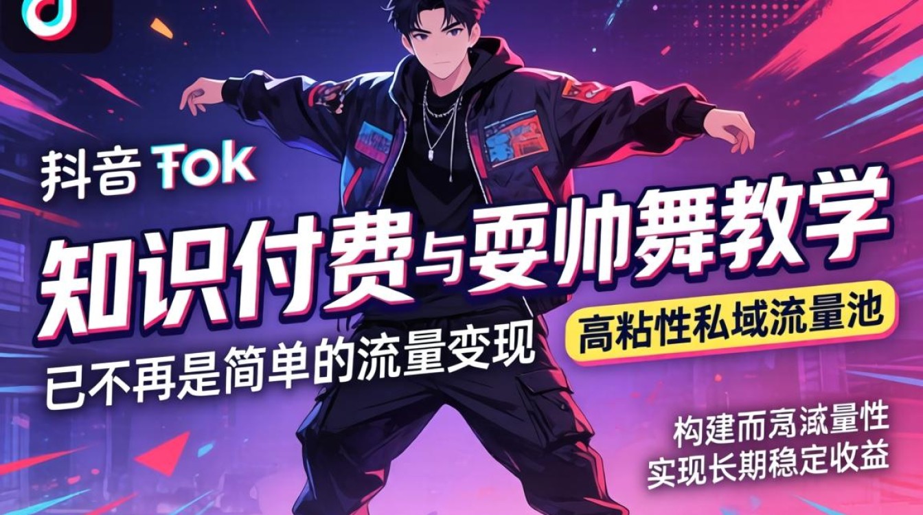 知识付费耍帅舞教学 TikTok 内容变现技巧