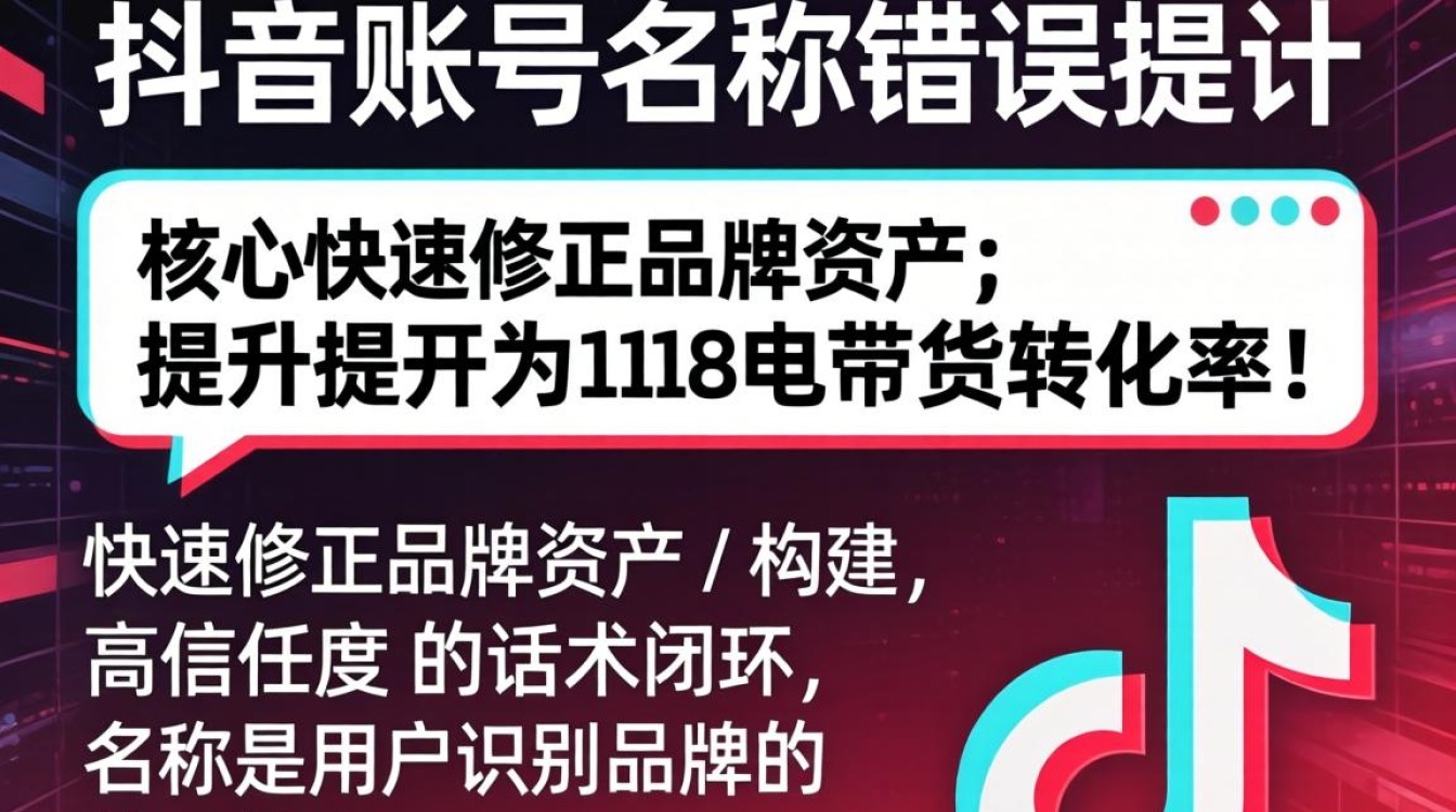 抖音改名流程与带货话术转化技巧