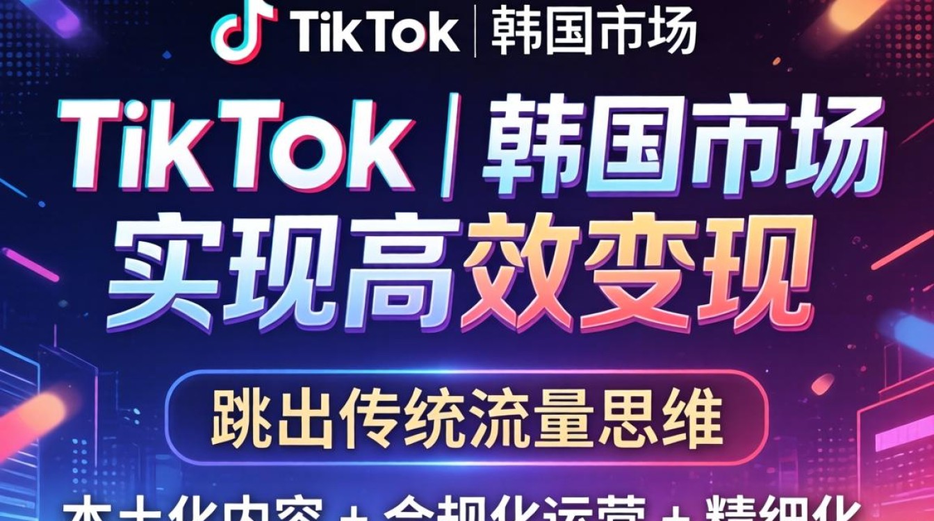 TikTok 韩国青瓦台海外市场变现技巧