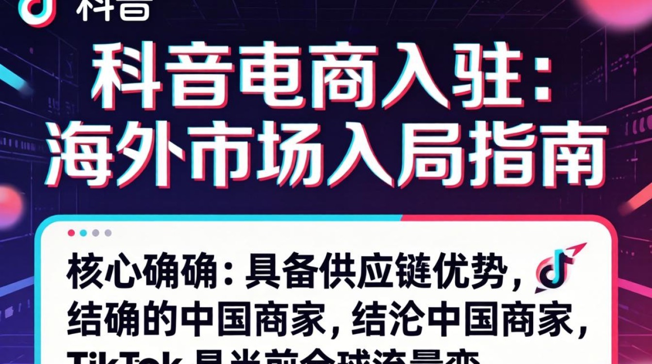 TikTok 电商入驻 海外市场入局指南