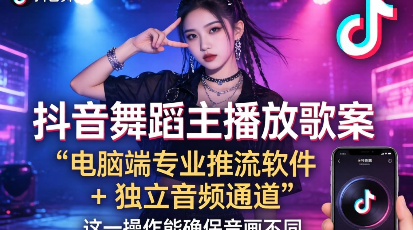 抖音舞蹈主播怎么放歌的