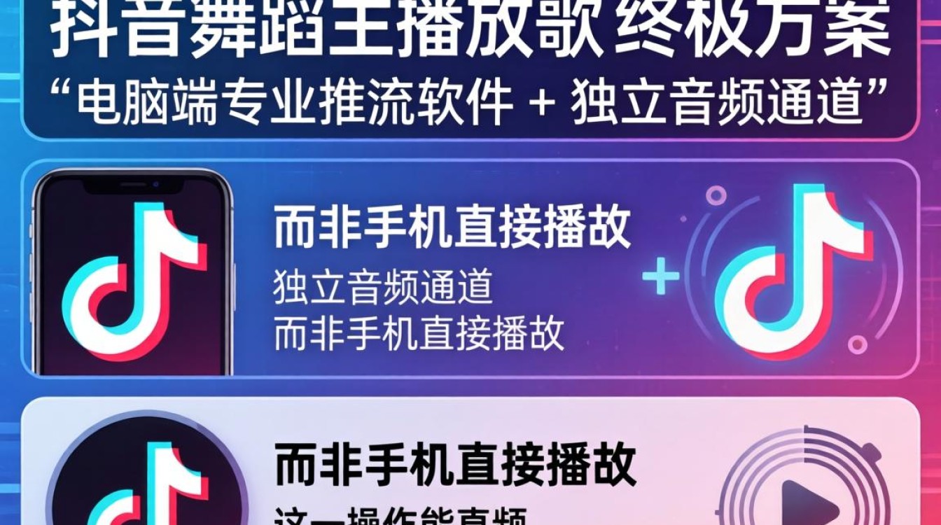 抖音舞蹈主播怎么放歌的