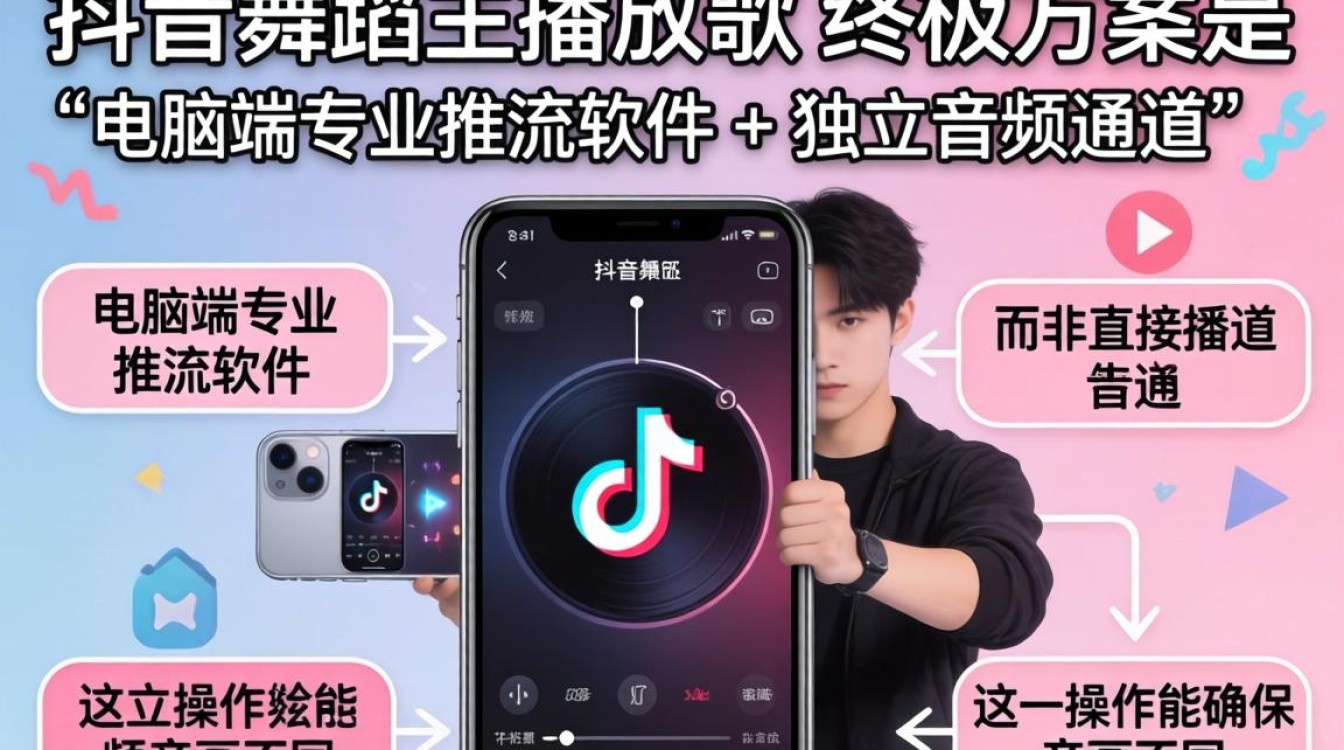 抖音舞蹈主播怎么放歌的