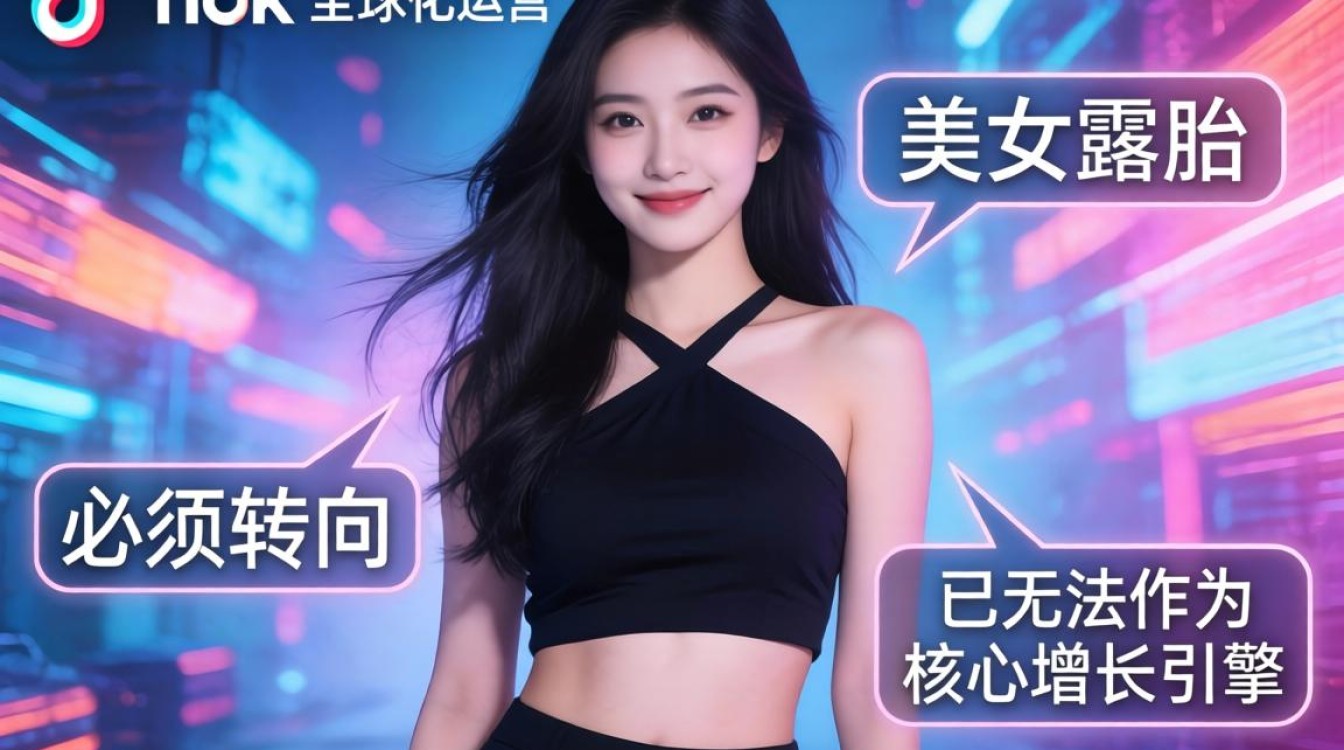 TikTok 美女露脐
