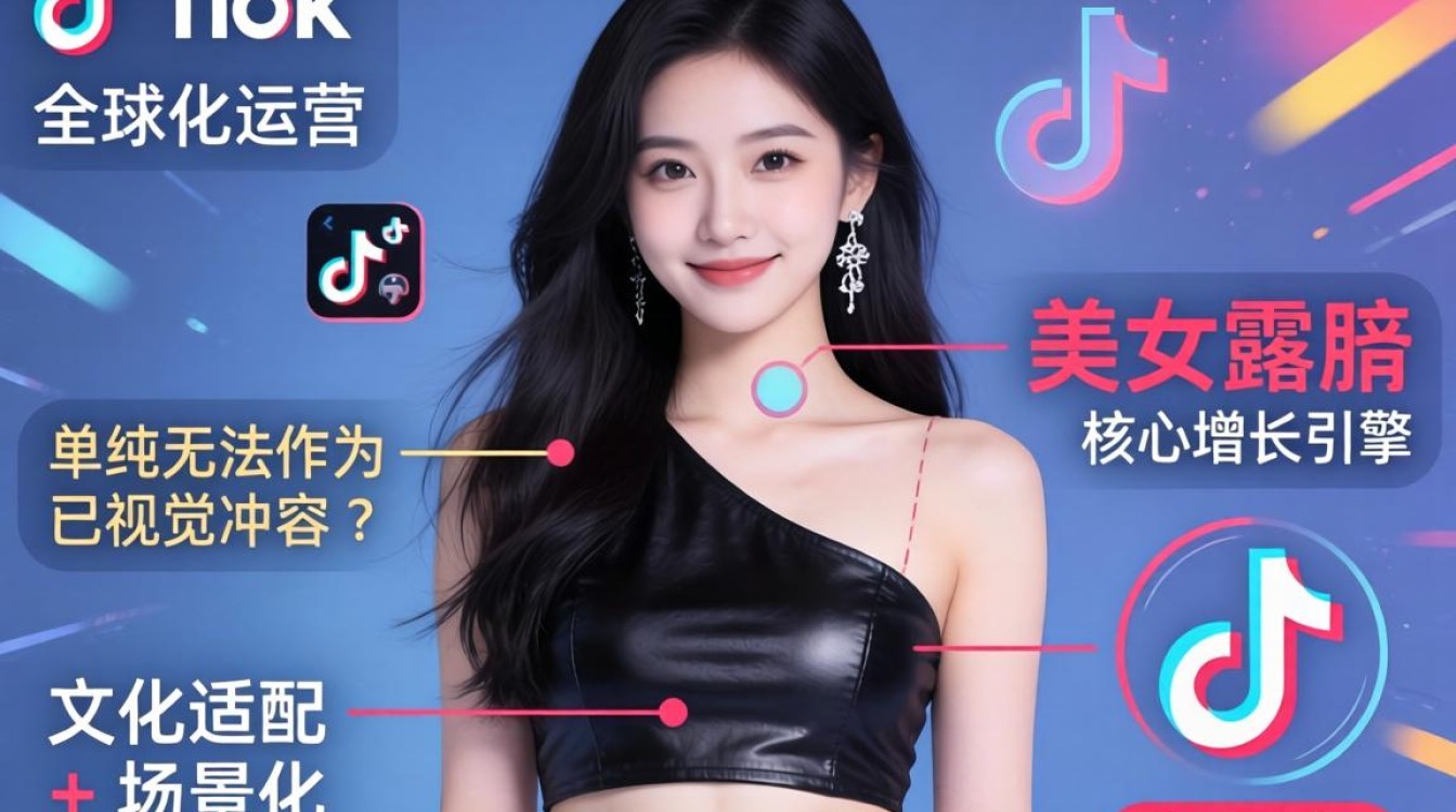 TikTok 美女露脐