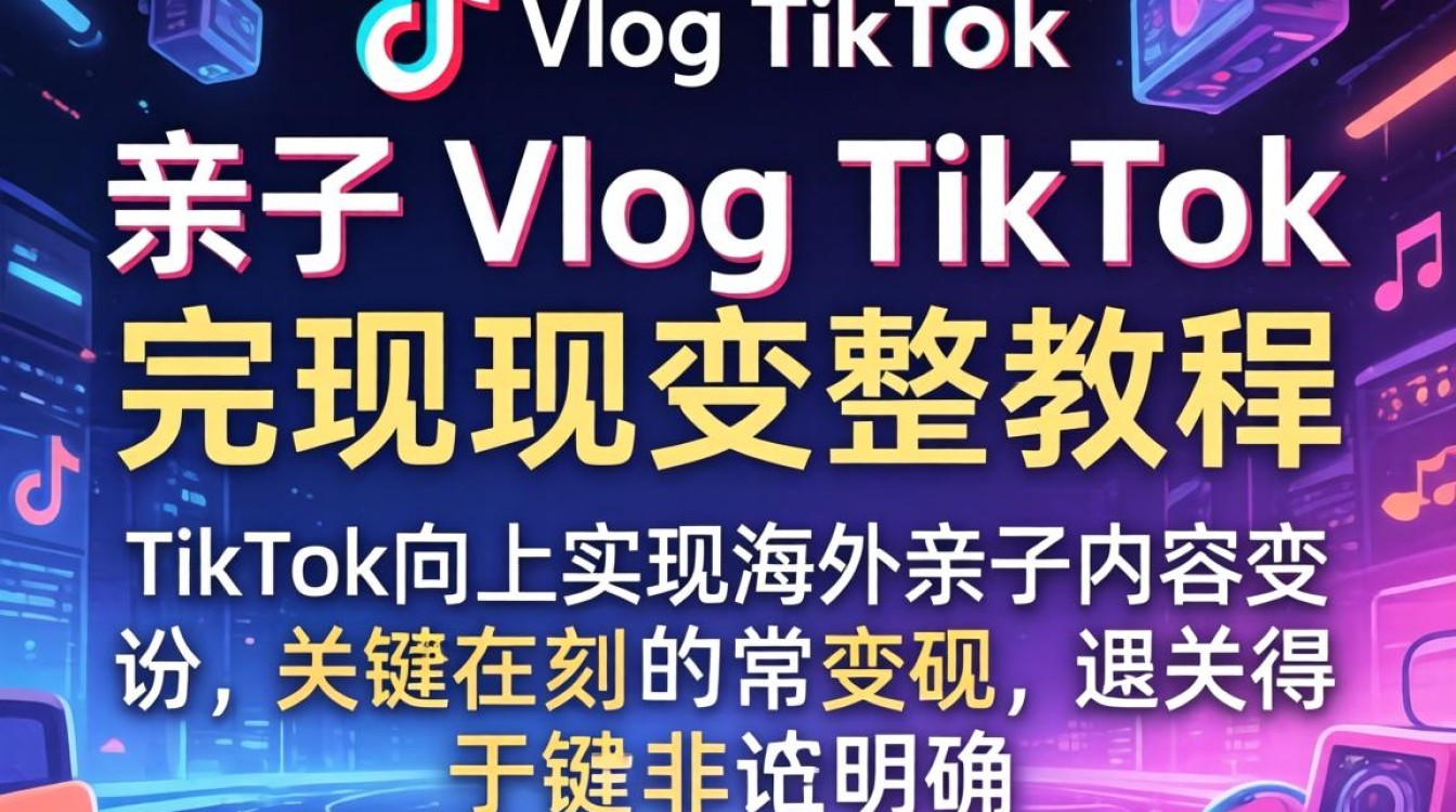 海外亲子vlog TikTok 出海变现完整教程