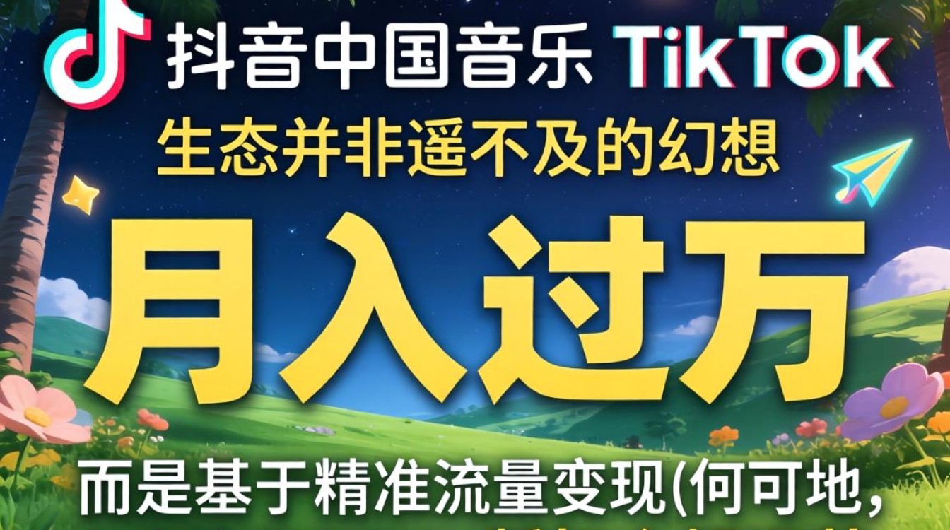 抖音中国音乐TikTok如何变现