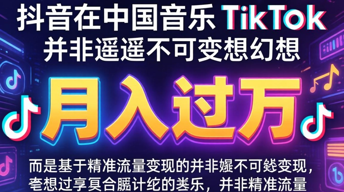 抖音中国音乐TikTok如何变现
