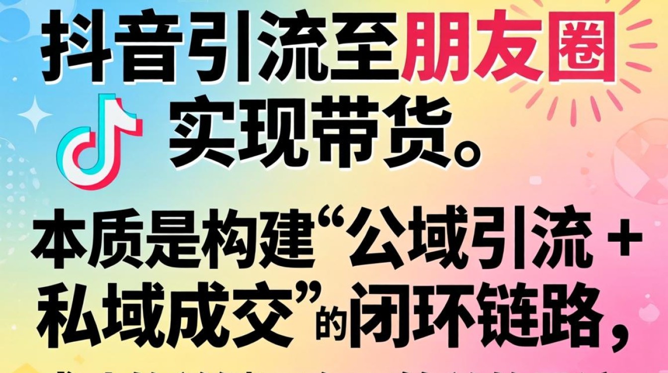 抖音引流朋友圈带货话术与转化技巧