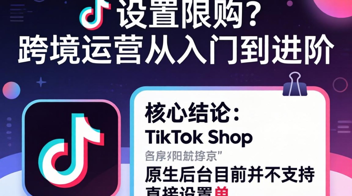 TikTok 可以设置限购吗