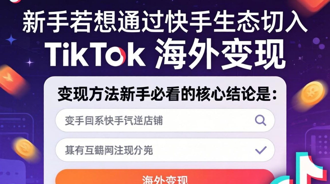 快手如何注册海外tiktok店铺