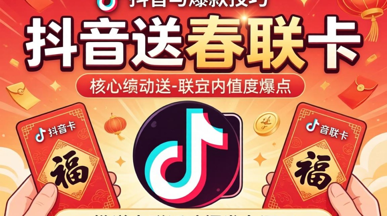 抖音送春联卡教程与爆款创作技巧