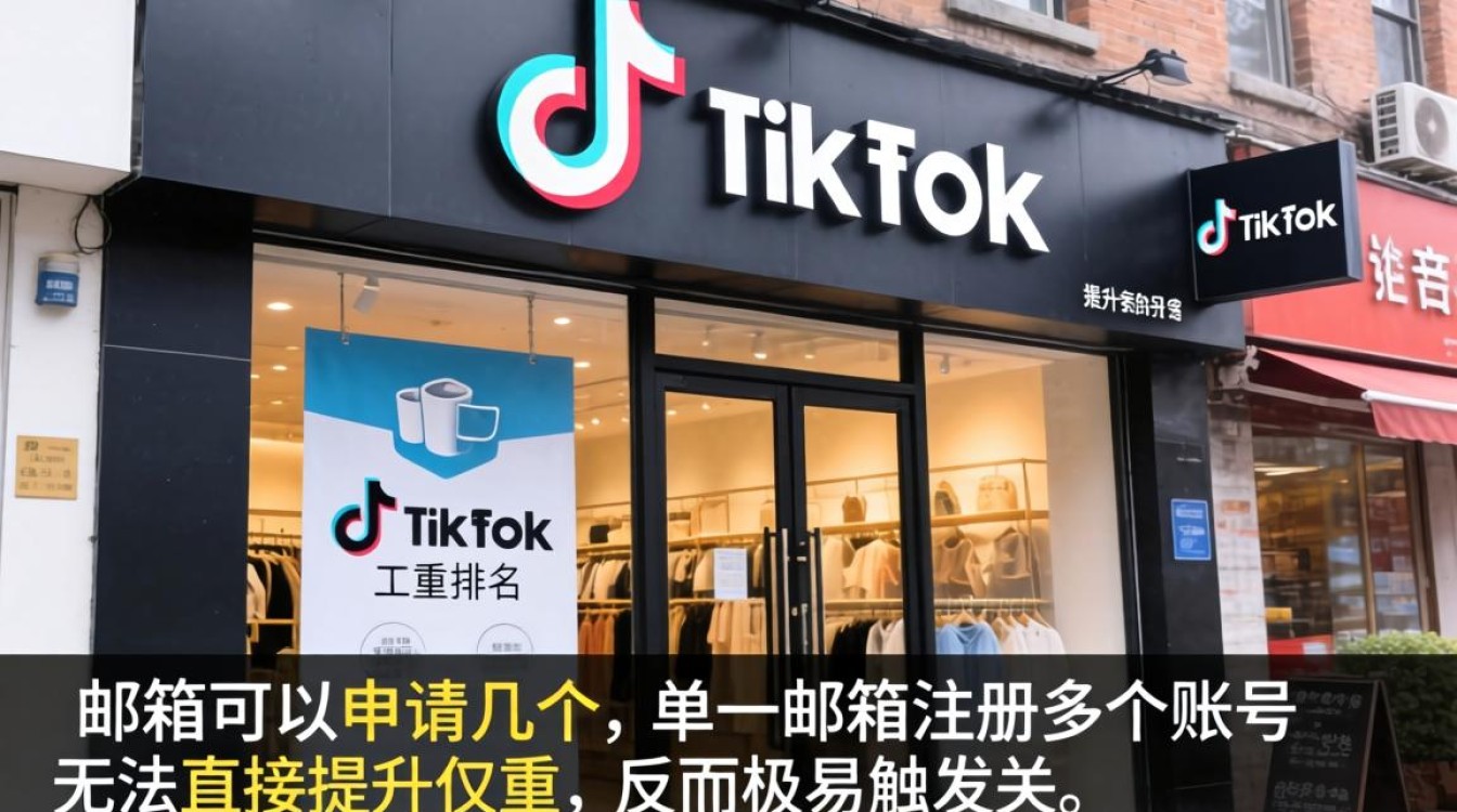 TikTok 邮箱申请数量与权重排名提升