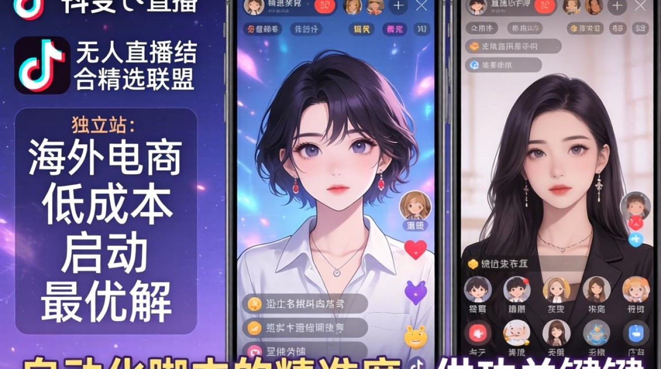 TikTok 无人直播精选联盟独立站建站海外电商指南