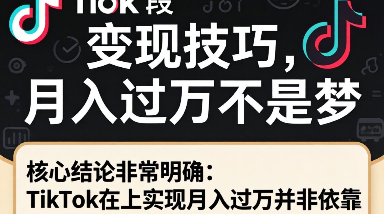 TikTok 第一段变现技巧月入过万不是梦