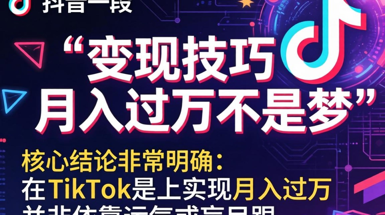 TikTok 第一段变现技巧月入过万不是梦