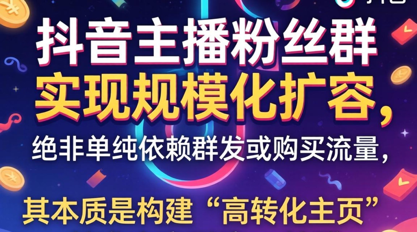 抖音主播粉丝群怎么扩容