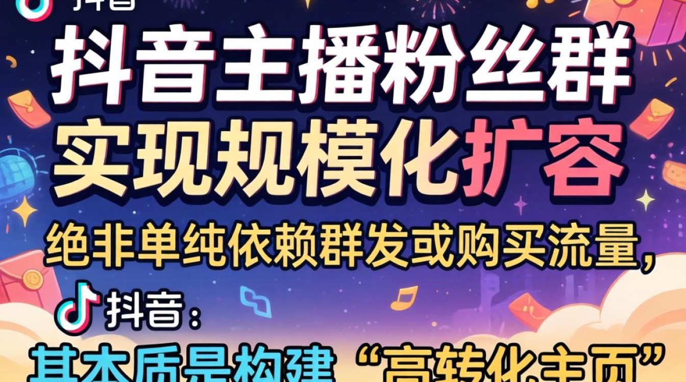 抖音主播粉丝群怎么扩容