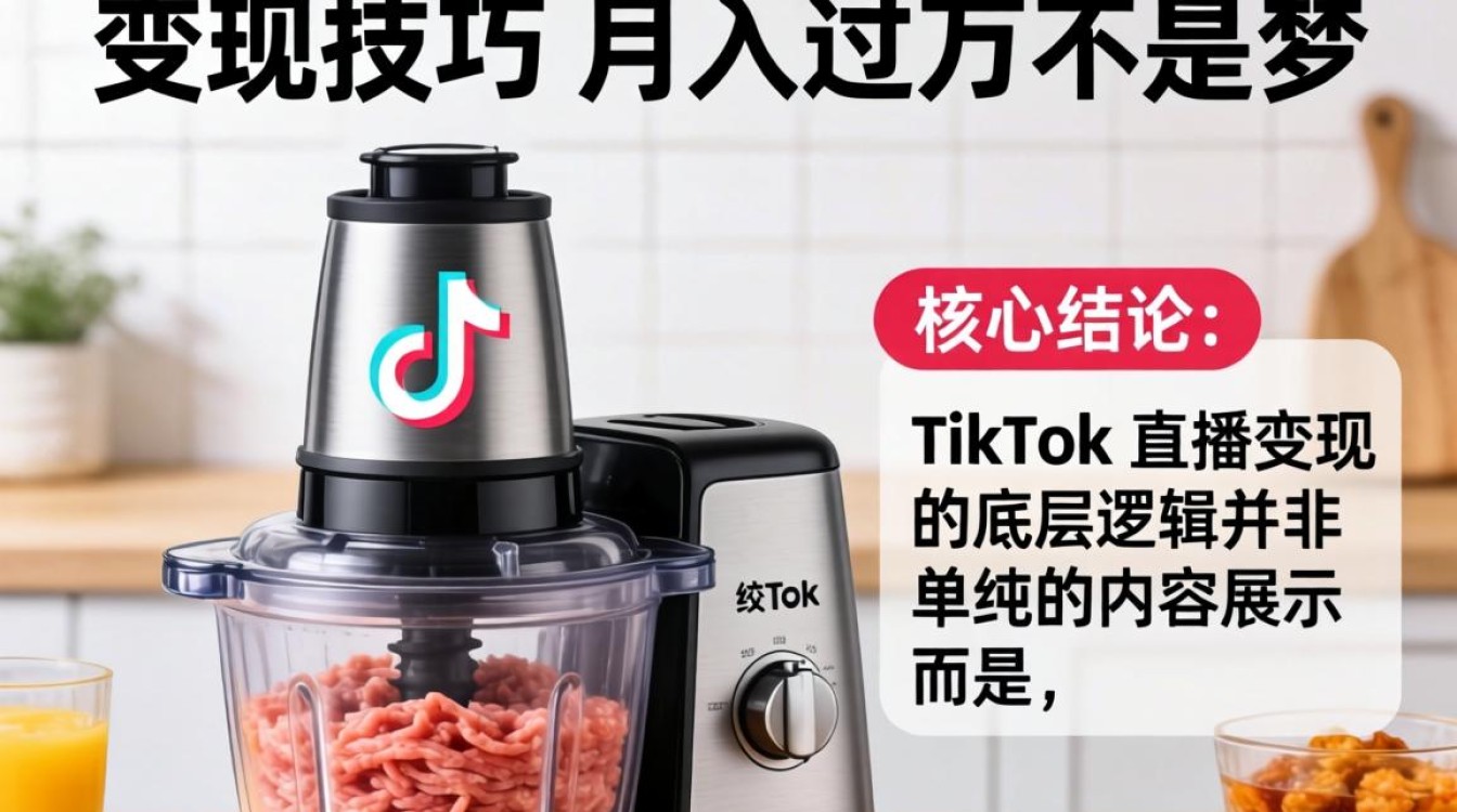 TikTok 绞肉机直播怎么变现